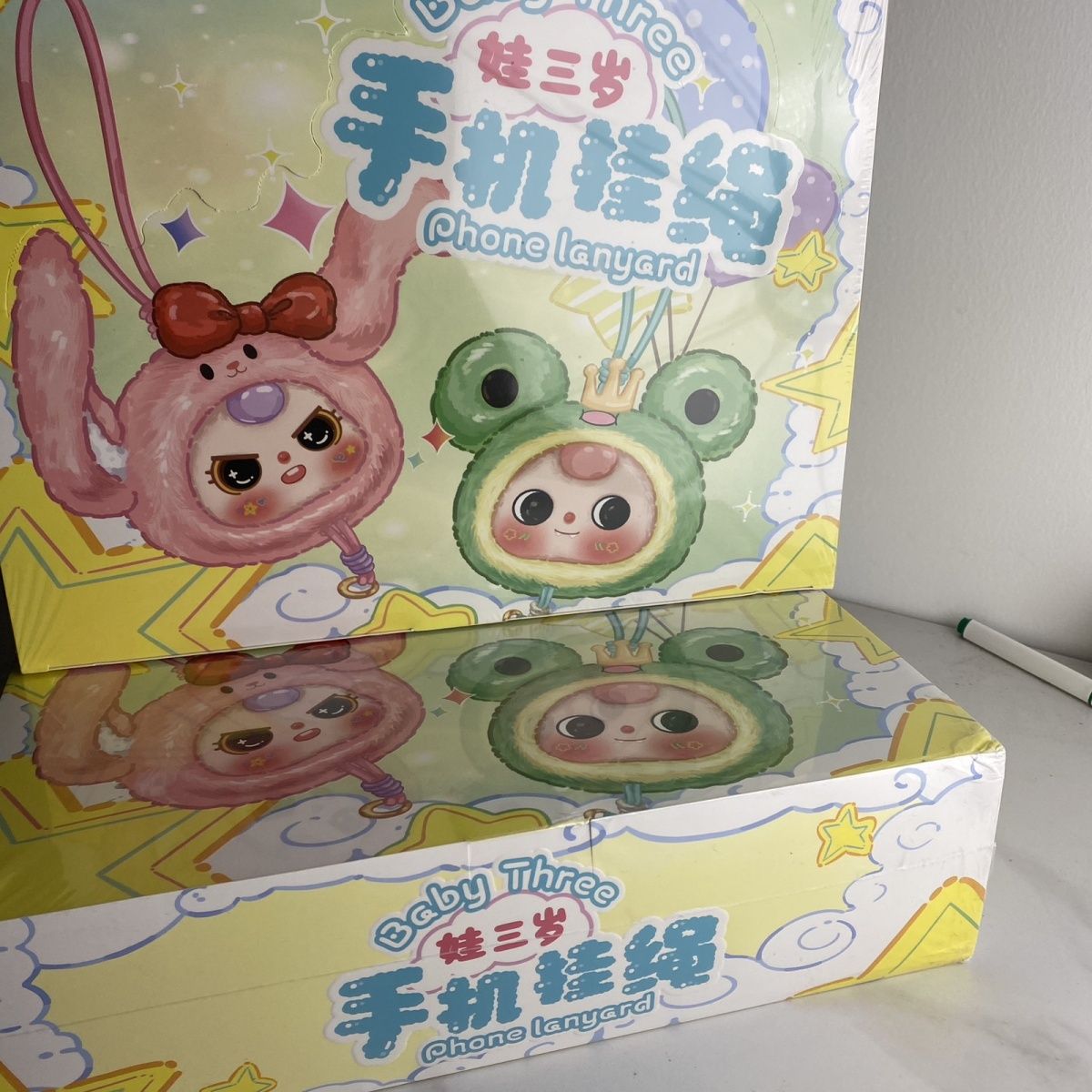 Baby Products In Sale - ベイビースリー フォンストラップ ブラインドボックス ビニール製キュートフィギュアモデル人形 ミステリーボックス コレクタブルギフト