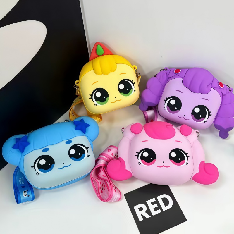 Baby Products Korea - 熱い販売在庫ありかわいいキャッチ! Teenieping クロスボディバッグガールギフトシリコーン子供小銭入れ漫画アニメおもちゃティーンギフト