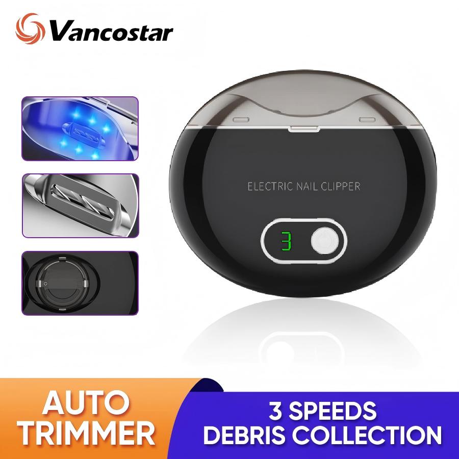 Baby Nail Trimmer Electric - 電動ネイルクリッパー 3段階速度調整 ベビーからお年寄りまで使える 収納 旅行 ギフト