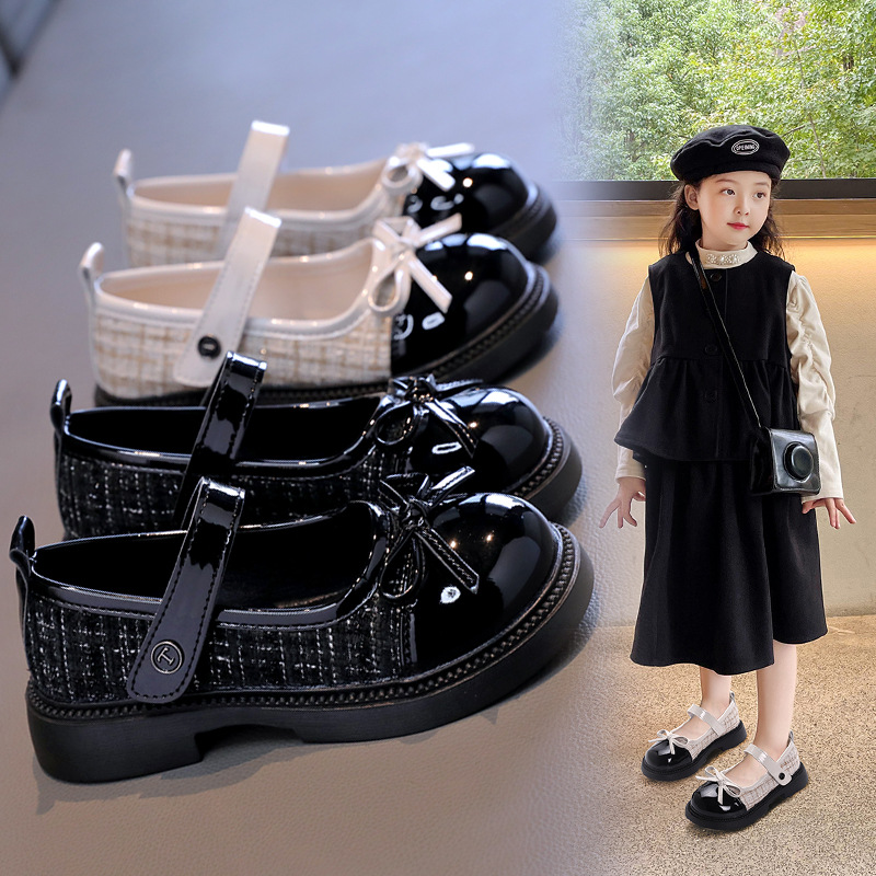 Baby Products For Summer - 女の子の春と秋の革靴 2025 中年子供ベビーソフト底パフォーマンスシューズ子供のプリンセスシューズ
