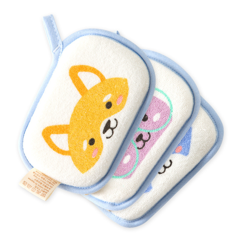 Baby Products For Newborn - かわいい漫画ベビーブラシスーパーソフトスポンジブラシ子供のための子供新生児ベビークリーニングタオルブラシバスシャワー製品