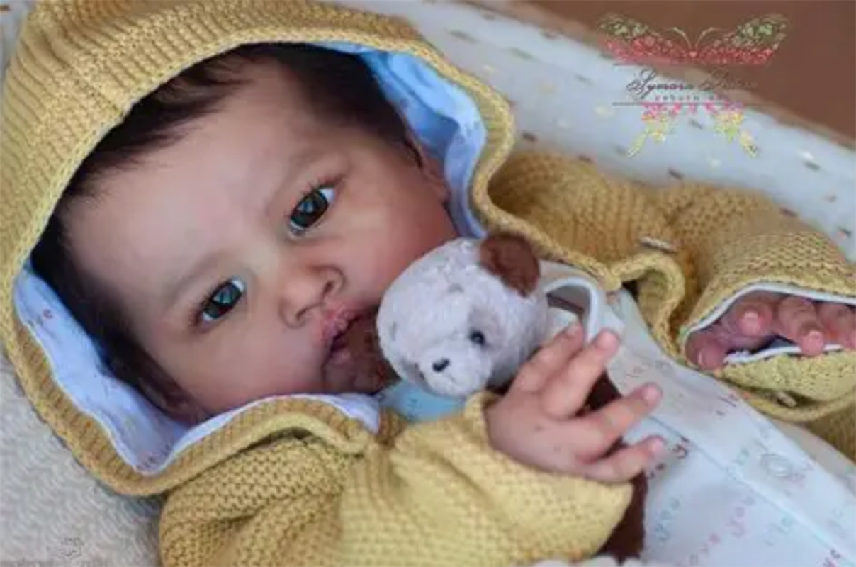 Baby Products For Newborn - 24インチ ブルースパロー リボーンベビードールパーツ、塗装済み手作りダークスキン、リアルな新生児ドールアクセサリー