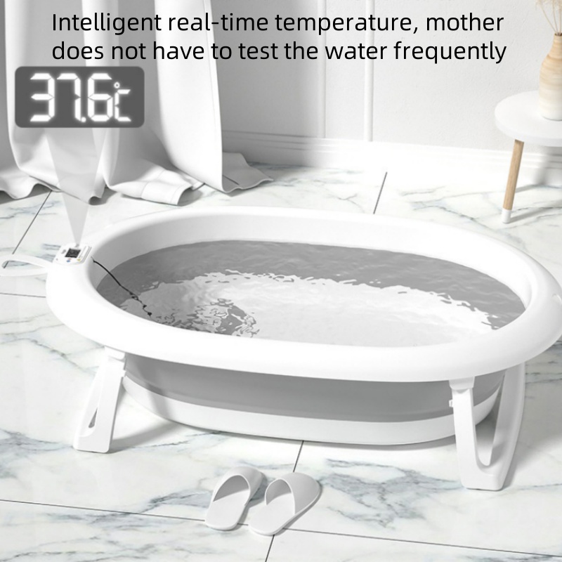 デジタル温度に敏感なバスタブ,大型折りたたみ式バスタブ,新生 - Baby Products For Newborn のレビューと価格