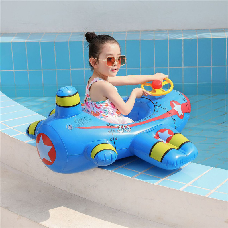 ベビー水泳サークル飛行機フロートプール水泳リングインフレータ - Baby Products For Summer のレビューと価格