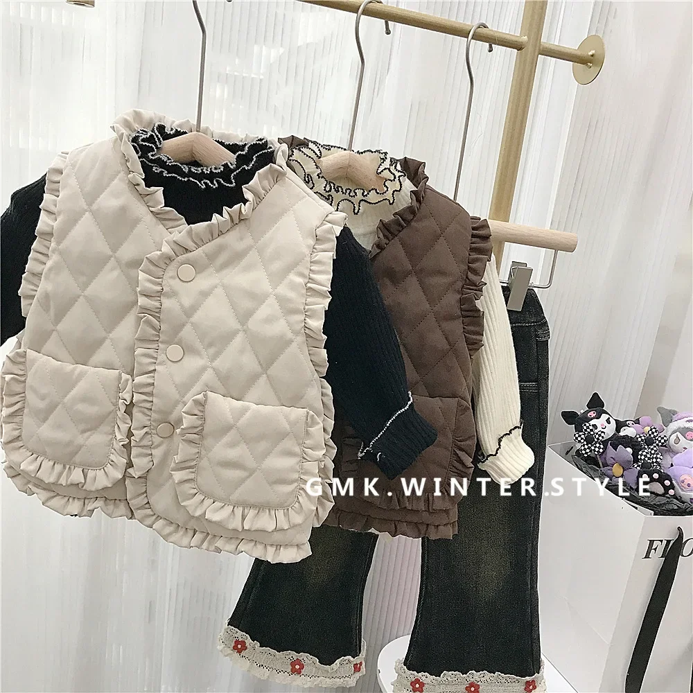 子供用の単色コットンベスト,韓国風のルーズコート,シンプルな - Baby Products Korea のレビューと価格