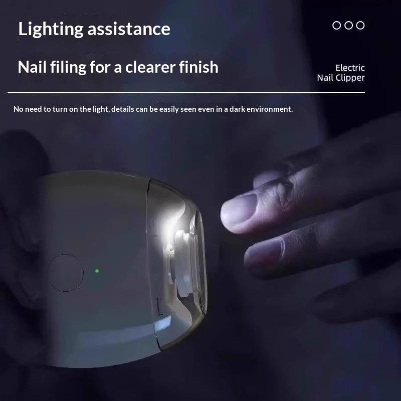 2in1電動ネイルクリッパー＆カッター、LEDライト付き自動 - Baby Nail Trimmer Electric のレビューと価格