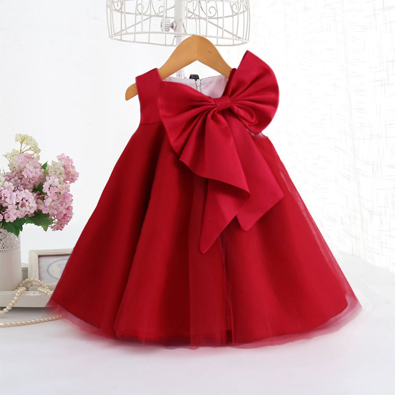 夏ビッグリボン女の赤ちゃんドレス 1st 誕生日パーティーウ - Baby Products For Summer のレビューと価格