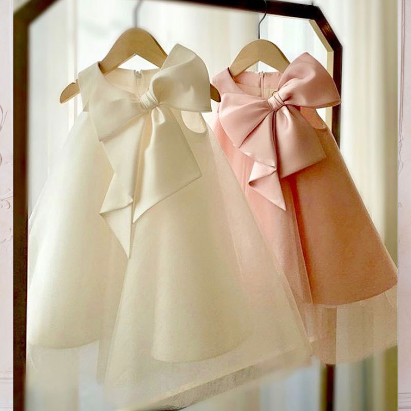 夏ビッグリボン女の赤ちゃんドレス 1st 誕生日パーティーウ - Baby Products For Summer のレビューと価格