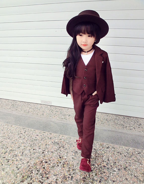 女の子のための3ピースの服のセット,ベスト,パンツ,誕生日パ - Baby Products Korea のレビューと価格