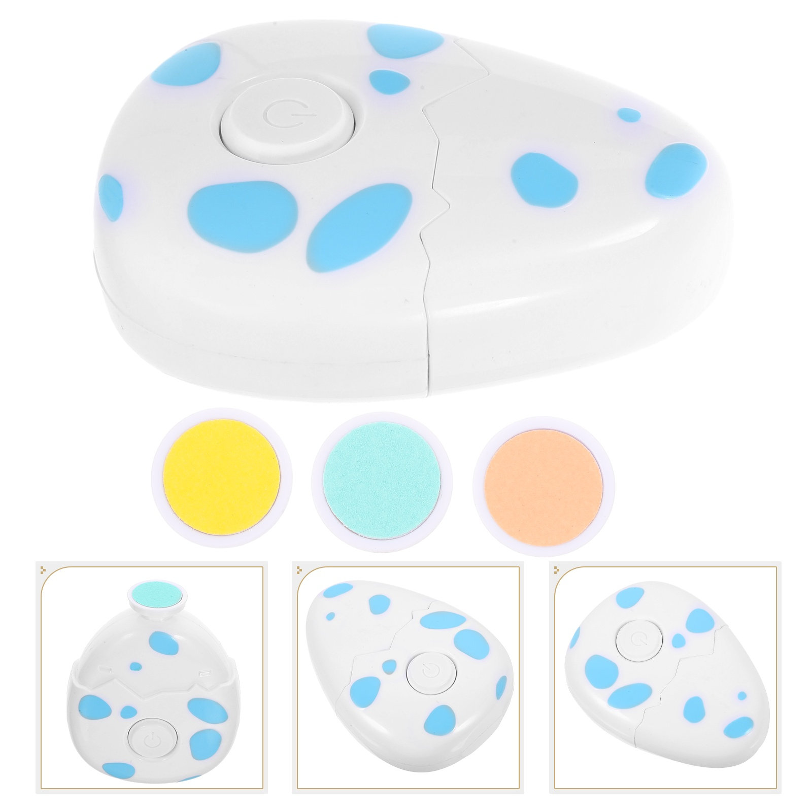 赤ちゃん用電動ネイルトリマー かわいい卵型デザイン ネイルポ - Baby Nail Trimmer Electric のレビューと価格