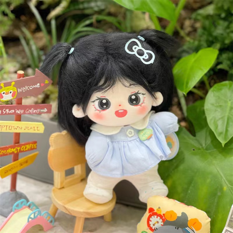 長い髪の黒いぬいぐるみ,人形のアクセサリー,20cm - Baby Products Korea のレビューと価格