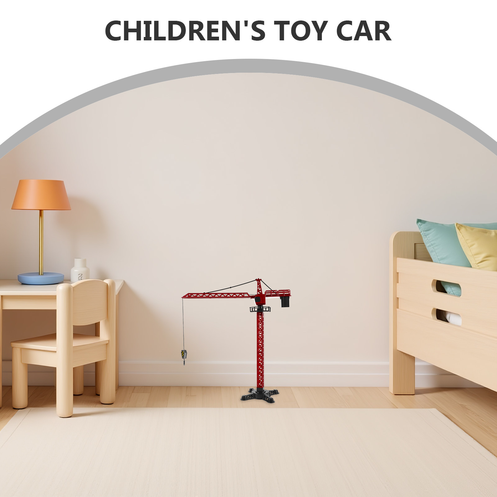 シミュレーションタワークレーンおもちゃ1個：手動昇降式建設玩 - Toddler Learning Tower のレビューと価格