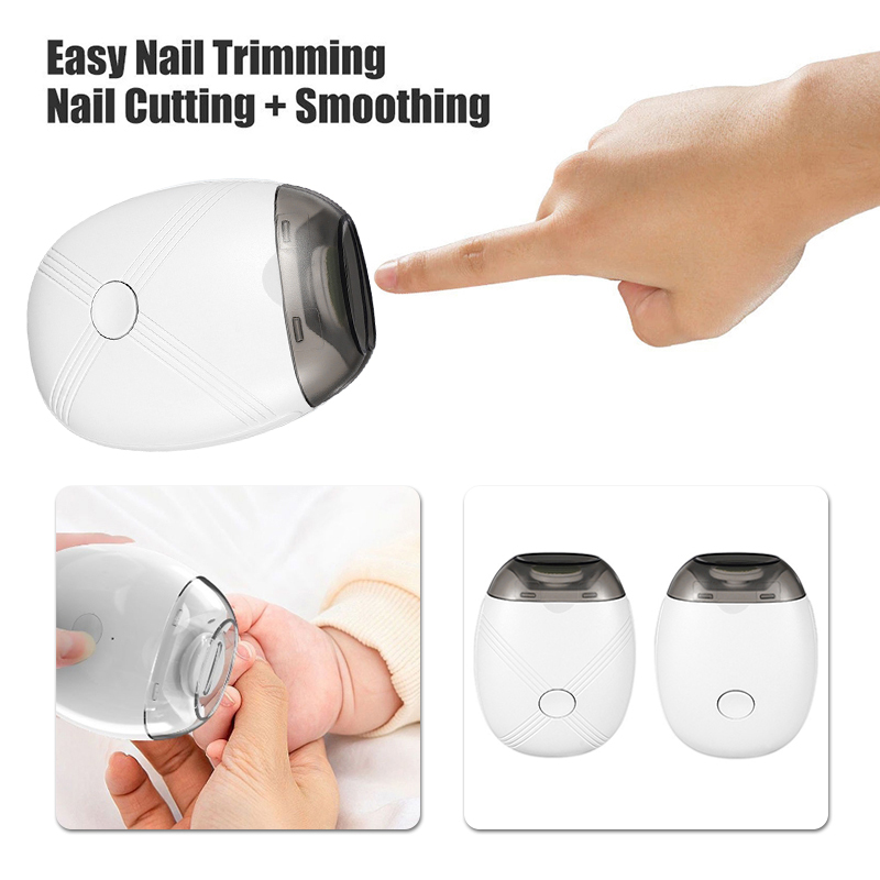 ベビーネイルトリマー電気ランプ付き爪切り研磨爪切りマニキュア - Baby Nail Trimmer Electric のレビューと価格
