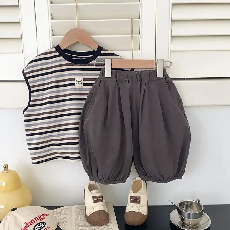 子供用の通気性のある幼児服セット,男の子と女の子用のベスト, - Baby Products Korea のレビューと価格