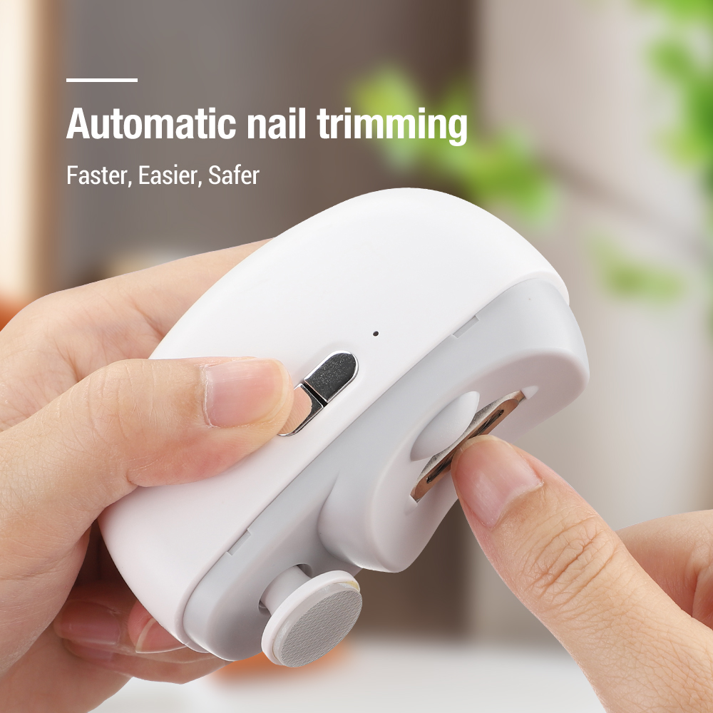 子供と大人のためのライト付き電動ネイルトリマー,自動充電式マ - Baby Nail Trimmer Electric のレビューと価格
