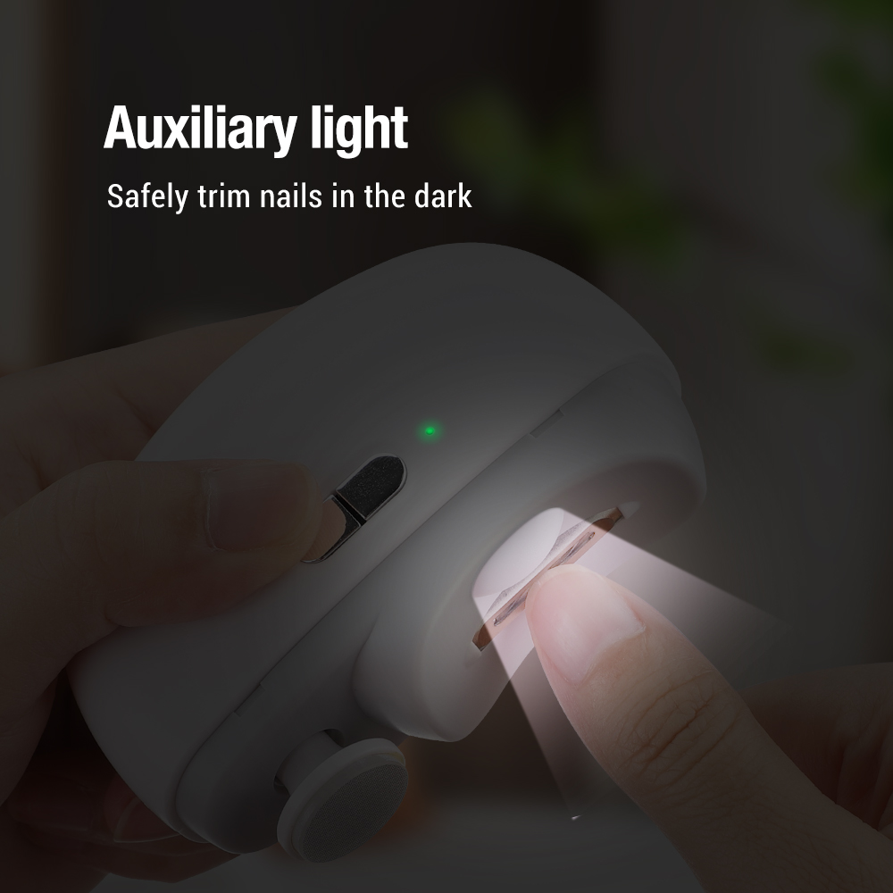 子供と大人のためのライト付き電動ネイルトリマー,自動充電式マ - Baby Nail Trimmer Electric のレビューと価格