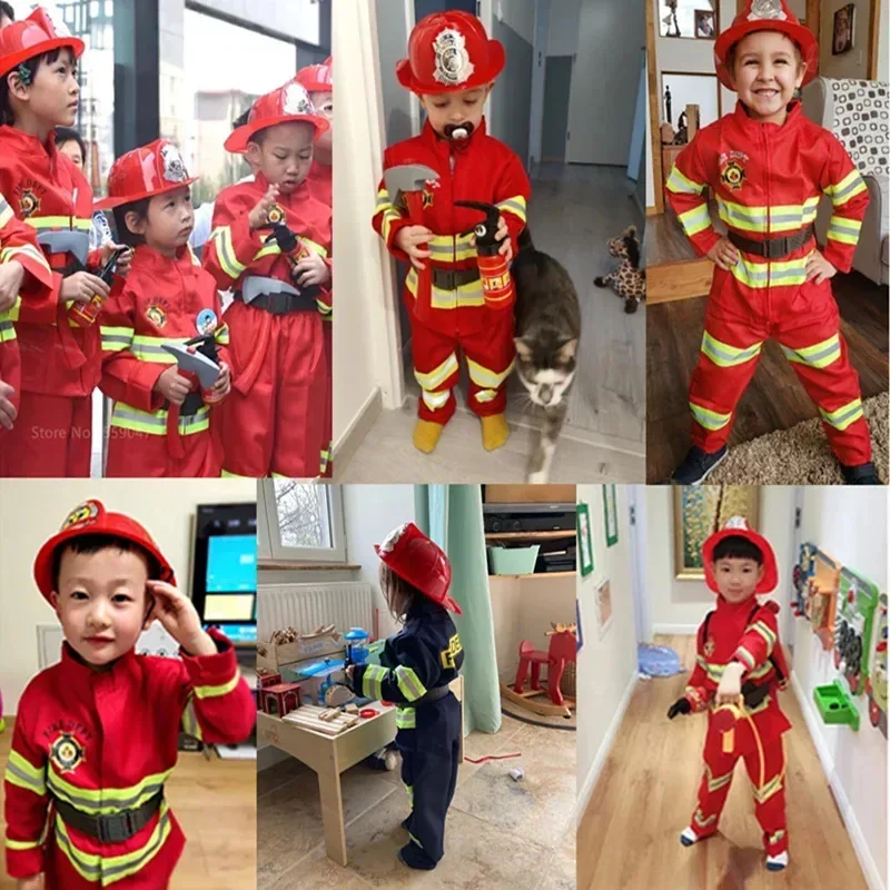 ハロウィンコスプレ子供消防士制服子供サム消防士役割作業服スー - Baby Products Korea のレビューと価格