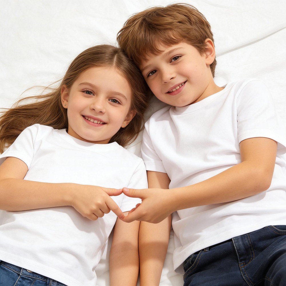 1歳から14歳までの男の子用Tシャツ、無地の綿素材、ティーン - Baby Products Korea のレビューと価格