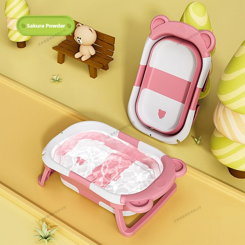 折りたたみ式ベビーバスインテリジェント温度表示新生児用浴槽ク - Baby Products For Newborn のレビューと価格