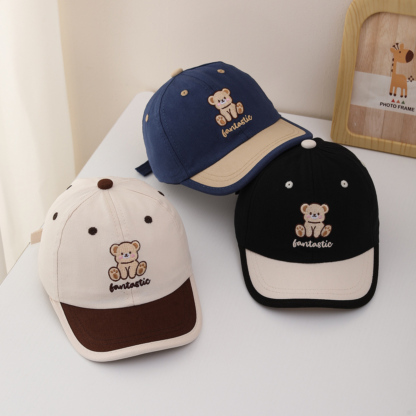 子供野球帽 52 センチメートル子供漫画クマパッチ帽子子供バ - Baby Products For Summer のレビューと価格