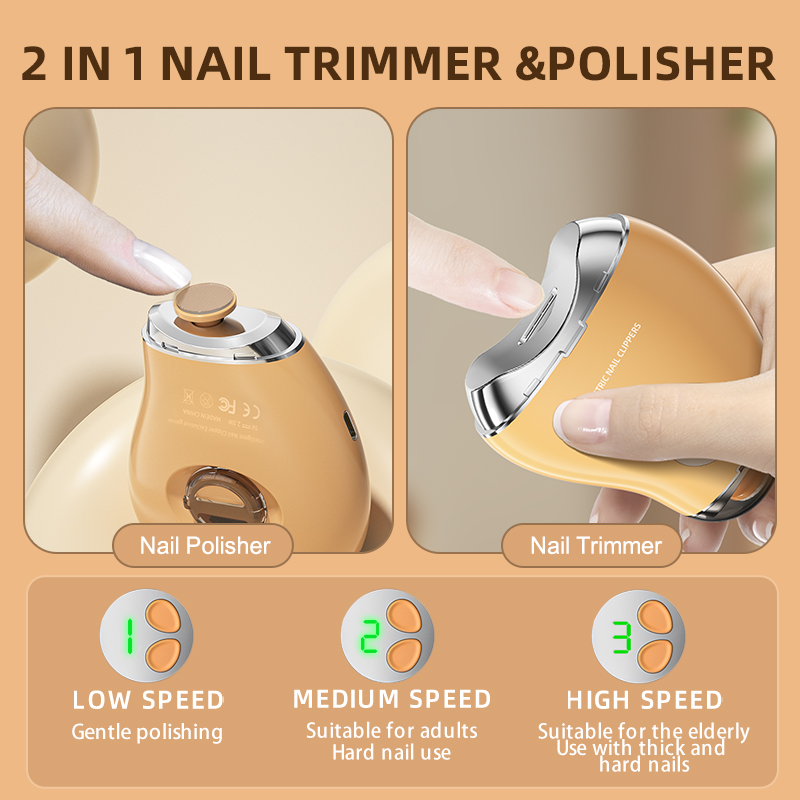 2in1自動爪切り電動トリマーファイルLEDディスプレイ3段 - Baby Nail Trimmer Electric のレビューと価格