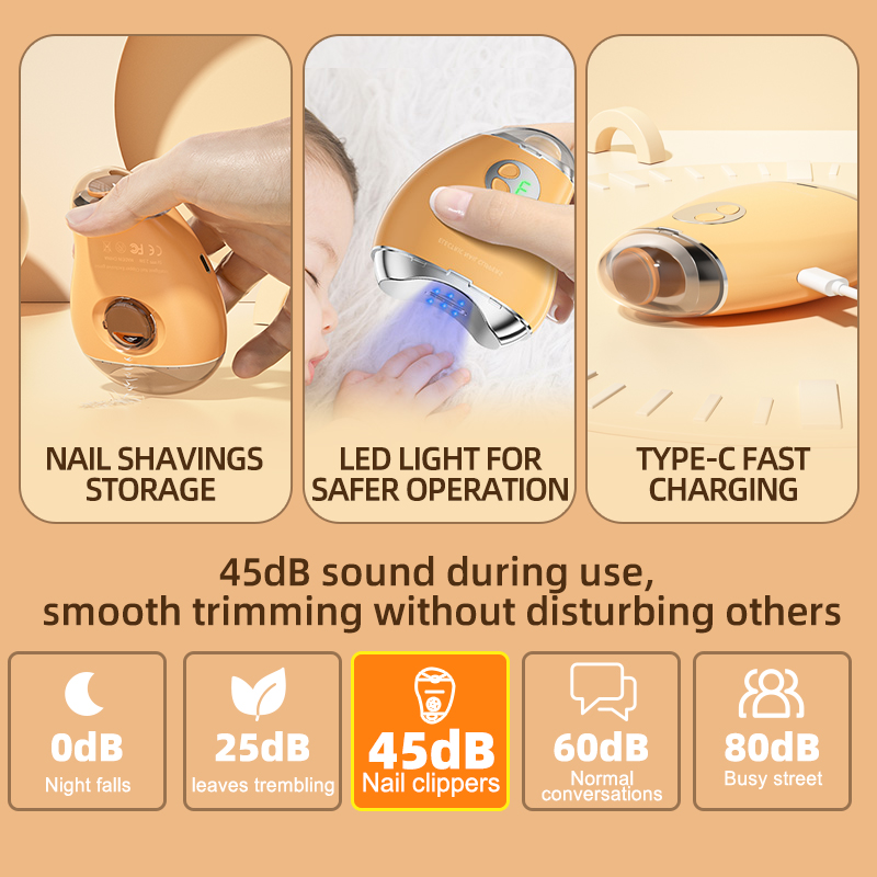 2in1自動爪切り電動トリマーファイルLEDディスプレイ3段 - Baby Nail Trimmer Electric のレビューと価格